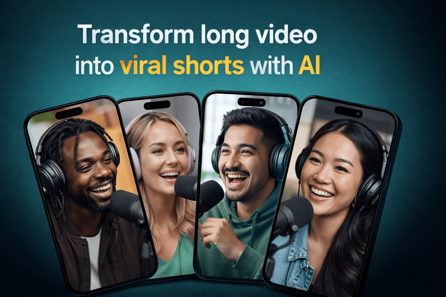 AI video repurposing workflow - turning long videos into multiple short clips for YouTube Shorts and TikTok